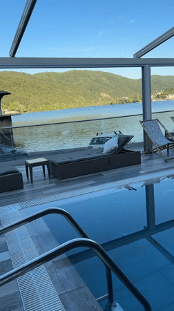 Modern retractable-roof pool facility documented in Pancharevo, Bulgaria