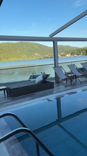 Modern retractable-roof pool facility documented in Pancharevo, Bulgaria