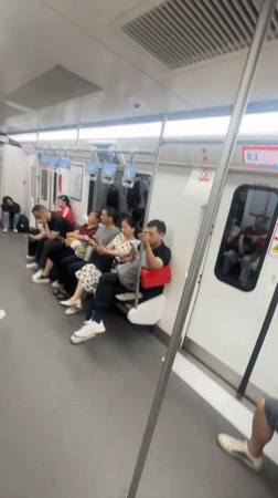 Subway ride through Jiulongpo District, Chongqing
