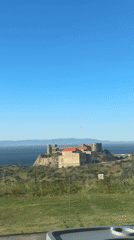 Dinner with coastal castle views documented in Tangier