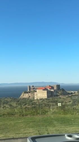 Dinner with coastal castle views documented in Tangier