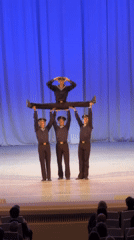 Traditional folk dance performance held at Moscow theater