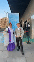 Traditional Spanish costumes spotted on sunny Madrid streets
