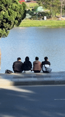 Evening leisure scenes captured around Da Lat lakefront and gardens