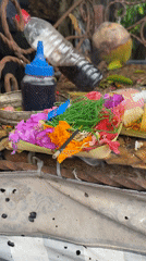 Traditional Balinese temples, offerings, and markets documented in Kuta Selatan