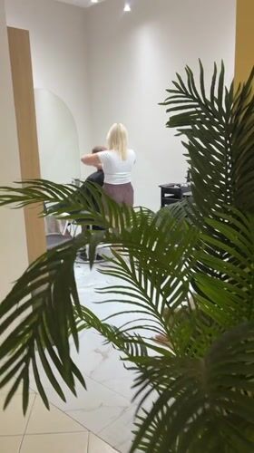 Inside Estetica beauty salon in Budva on a summer morning