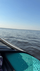 Kayakers and paddleboarders enjoy sunny afternoon on Russian waters