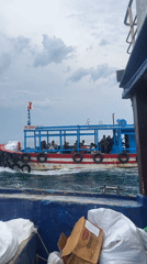 Licensed boat KH-0409 travels waters near Nha Trang, Vietnam