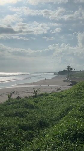 Morning beach tranquility captured in Kediri, Indonesia