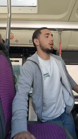 Routine bus passengers observed during morning commute in Strasbourg