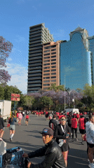 Lululemon 10K race finishers celebrate in Mexico City streets