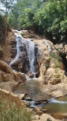 Morning waterfall exploration documented in Đa Thọ, Vietnam