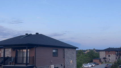 Peaceful dawn scene documented in Gatineau residential neighborhood