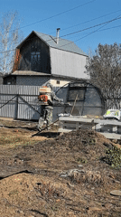 Spring day activities documented in Noviy, Russia