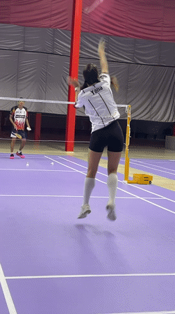 Badminton training session captured in Ko Samui, Thailand