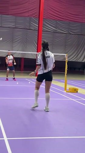 Badminton training session captured in Ko Samui, Thailand