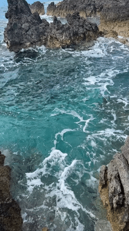 Clear turquoise waters captured along Montenegro's rocky coastline