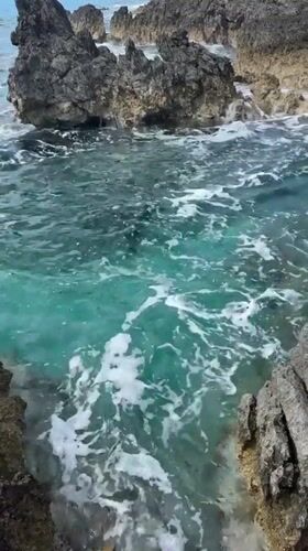 Clear turquoise waters captured along Montenegro's rocky coastline