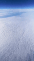 Passenger documents Wizz Air flight views over Bulgaria morning skies