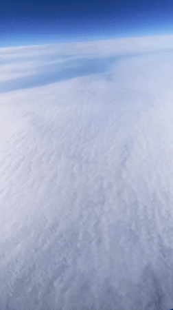 Passenger documents Wizz Air flight views over Bulgaria morning skies
