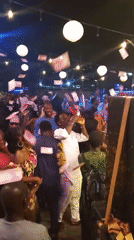 Festive outdoor celebration with dancing, music draws crowds in Lokoja
