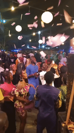 Festive outdoor celebration with dancing, music draws crowds in Lokoja