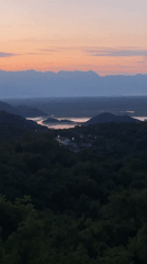 Evening landscape documented in Montenegro village