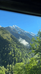 Mountain road travel documented in Abkhazia