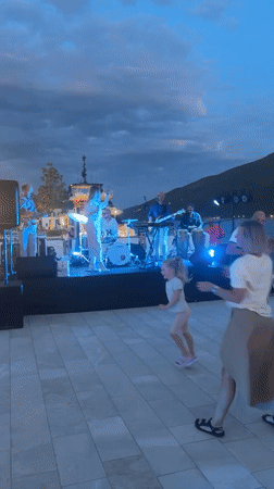 Live band performs at sunset in Montenegro resort