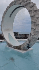 Morning scenes captured in Sochi: fountain, aircraft, blooming roses