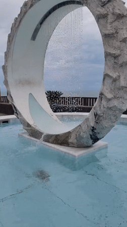 Morning scenes captured in Sochi: fountain, aircraft, blooming roses