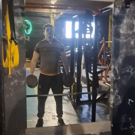 Evening gym workout session in Wilde, Argentina