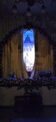 Evening worship ceremony documented at ISKCON temple in Denpasar