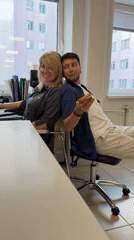 Medical lab staff conduct routine operations at Moscow clinic