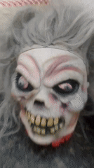 Halloween props and costumes documented across Caracas locations