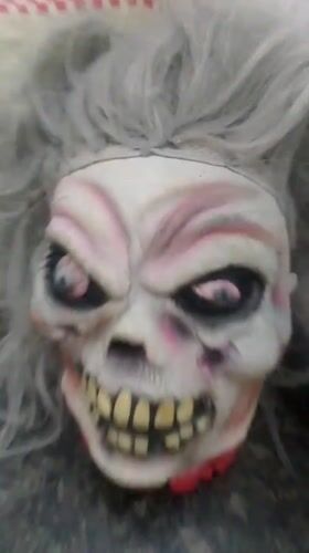 Halloween props and costumes documented across Caracas locations