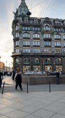 Evening scenes captured across Saint Petersburg's streets and waterways