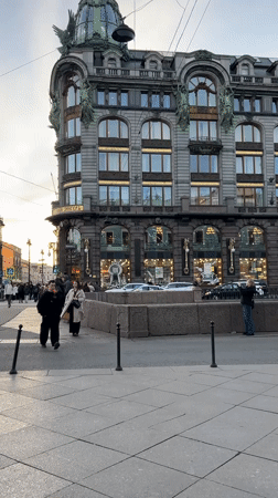 Evening scenes captured across Saint Petersburg's streets and waterways