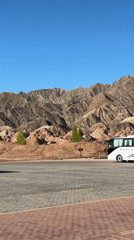 Tourist activity recorded at Zhangye Danxia scenic area overnight