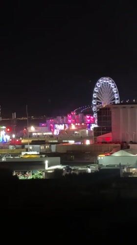 Nighttime festival near Vasco da Gama Bridge, Loures