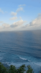Clifftop ocean views documented in Kuta Selatan, Indonesia