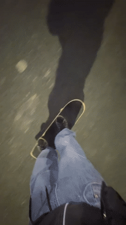 Late night skateboarding captured in Buenos Aires streets