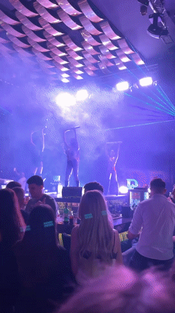 Nightclub performance captured by witnesses in Kazanlak, Bulgaria