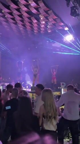 Nightclub performance captured by witnesses in Kazanlak, Bulgaria