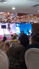 Wedding reception held in Dar es-Salaam banquet hall