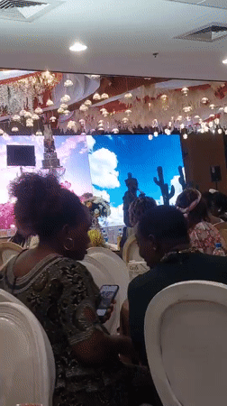 Wedding reception held in Dar es-Salaam banquet hall