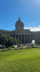 Sunny afternoon stroll through central Saint Petersburg landmarks