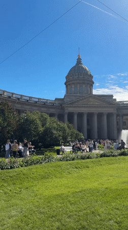 Sunny afternoon around Nevsky Prospekt's landmarks and streets