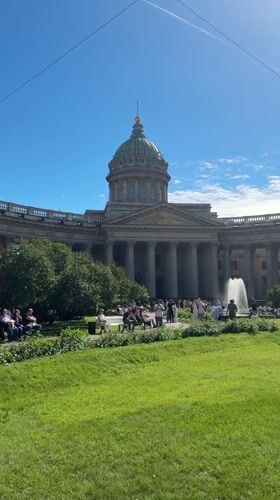 Sunny afternoon stroll through central Saint Petersburg landmarks