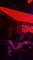Nightclub gathering with live performance in Liangjiang, China